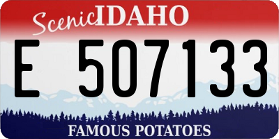 ID license plate E507133
