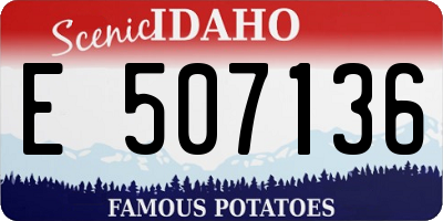 ID license plate E507136