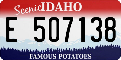 ID license plate E507138