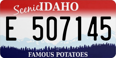 ID license plate E507145