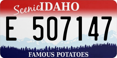 ID license plate E507147