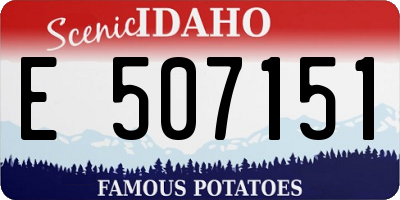 ID license plate E507151