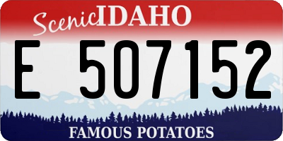 ID license plate E507152