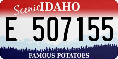 ID license plate E507155