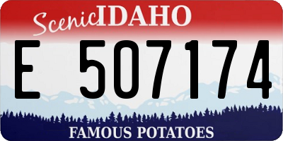 ID license plate E507174