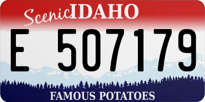 ID license plate E507179