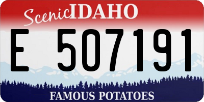 ID license plate E507191