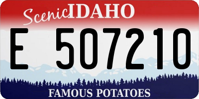 ID license plate E507210