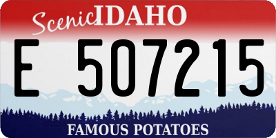 ID license plate E507215