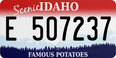 ID license plate E507237