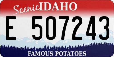 ID license plate E507243