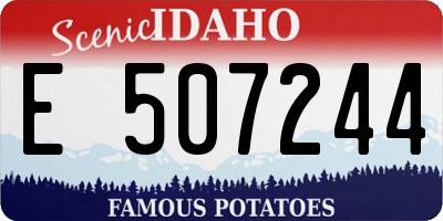 ID license plate E507244