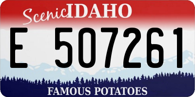 ID license plate E507261