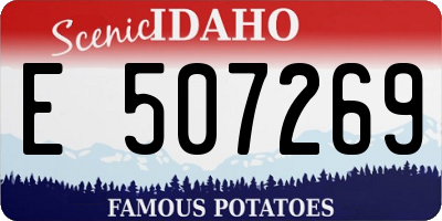 ID license plate E507269