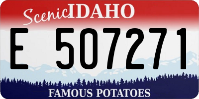 ID license plate E507271
