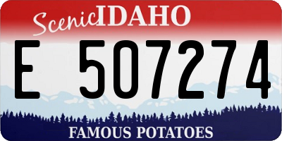 ID license plate E507274