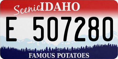 ID license plate E507280