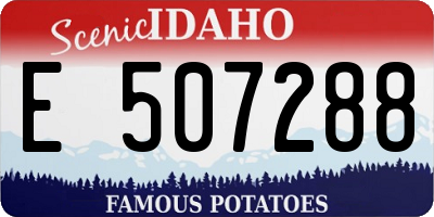 ID license plate E507288
