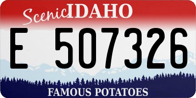 ID license plate E507326