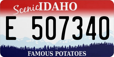 ID license plate E507340