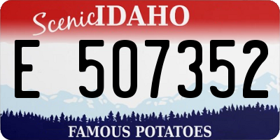 ID license plate E507352