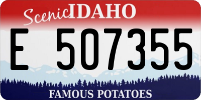 ID license plate E507355