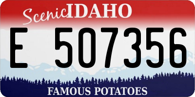 ID license plate E507356