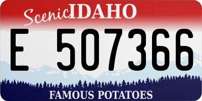 ID license plate E507366