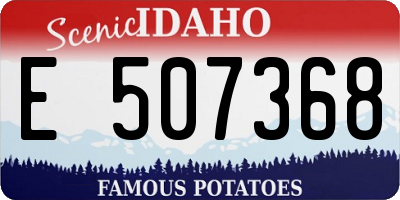 ID license plate E507368