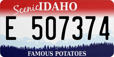 ID license plate E507374