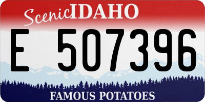 ID license plate E507396