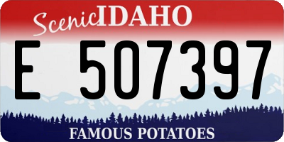 ID license plate E507397
