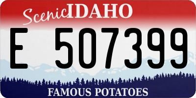 ID license plate E507399