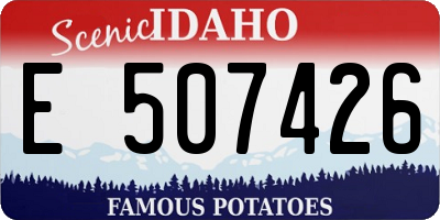 ID license plate E507426