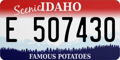 ID license plate E507430