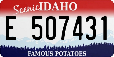 ID license plate E507431
