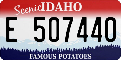 ID license plate E507440