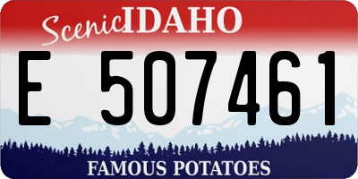 ID license plate E507461