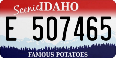 ID license plate E507465