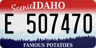 ID license plate E507470