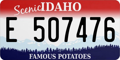 ID license plate E507476
