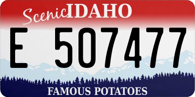 ID license plate E507477