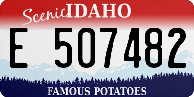 ID license plate E507482
