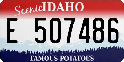 ID license plate E507486