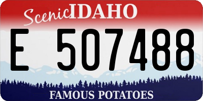 ID license plate E507488
