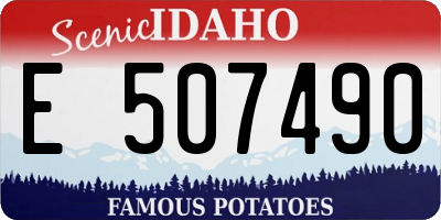 ID license plate E507490