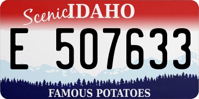 ID license plate E507633
