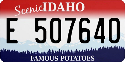 ID license plate E507640