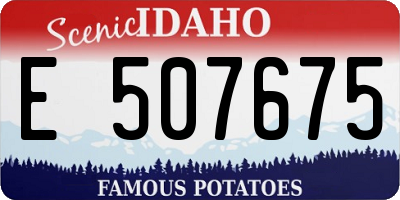 ID license plate E507675