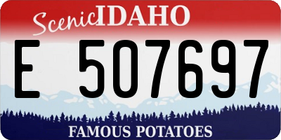 ID license plate E507697